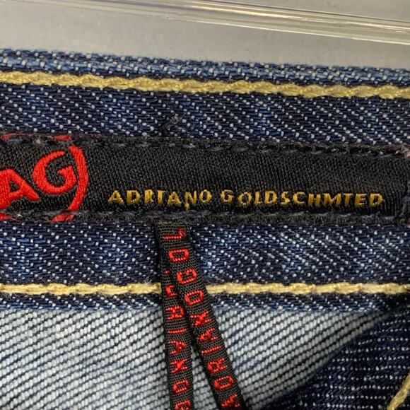 AG Adriano Goldschmidt The Elite Boot Cut Jeans Dark Wash Slight Flare Mid Rise - Picture 3 of 11